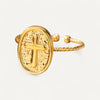 Gold Ring Cross for Women