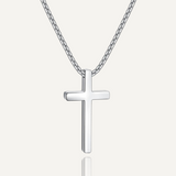 Collier Croix Acier Pur