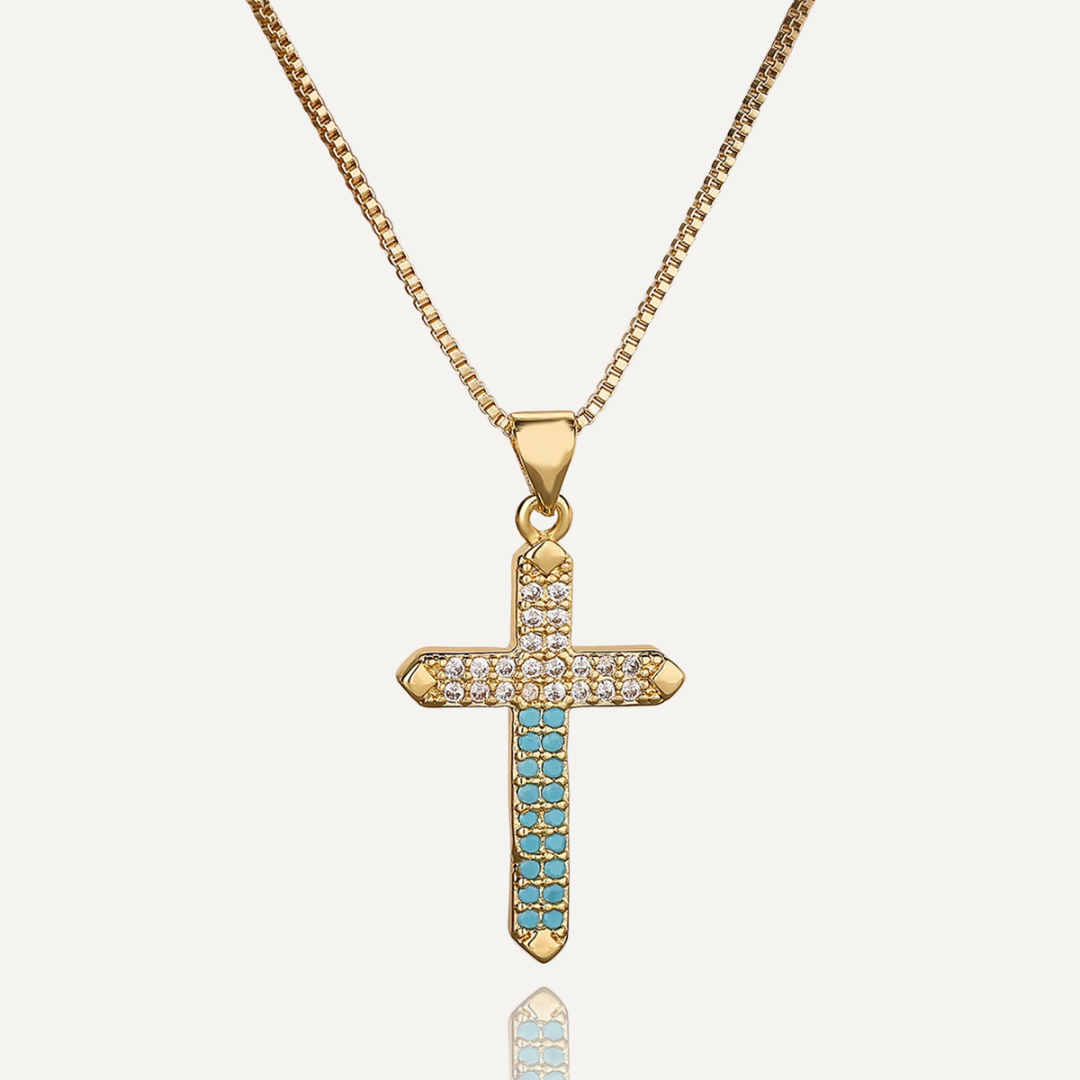Collier Croix Prestige Dorée