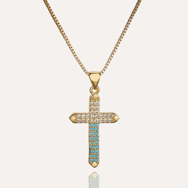 Collier Croix Prestige Dorée