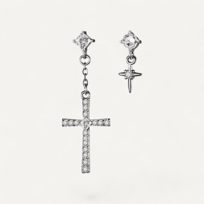 Star cross earring