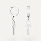 Boucles d'Oreilles Croix Ankh Homme