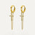 Catholic cross earrings