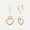 Cross Heart of Jesus Earrings