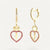 Earrings Cross Heart of Jesus