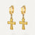 Boucles d'Oreilles Croix Épurées