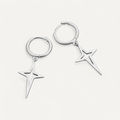 Star of Bethlehem Cross Earrings