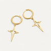 Star of Bethlehem Cross Earrings