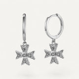 Luxury cross earrings