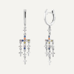 Boucles d'Oreilles Croix Multiples