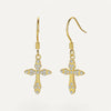 Boucles d'Oreilles Croix Scintillantes