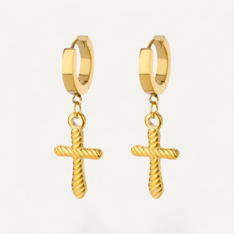 Drehbare Kreuzohrringe