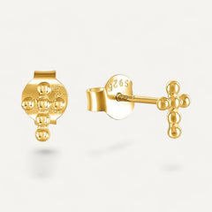 Boucles d'Oreilles Mini Croix