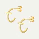 Boucles d'Oreilles en Croix Femme