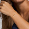 Bracelet Croix Doré avec Strass