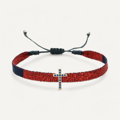 Bracelet Boho avec Breloque Croix