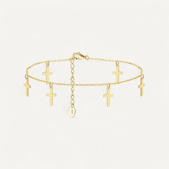 Bracelet Cheville Croix
