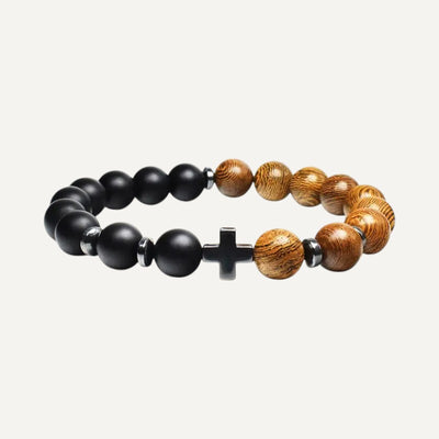 Natural stones cross bracelet