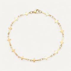 Bracelet Croix en Acier Inoxydable