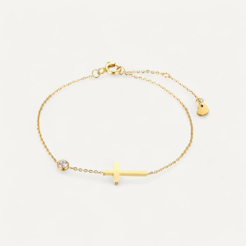 Simply woman cross bracelet