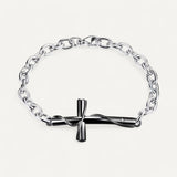 Silver Bracelet Croix Unisex