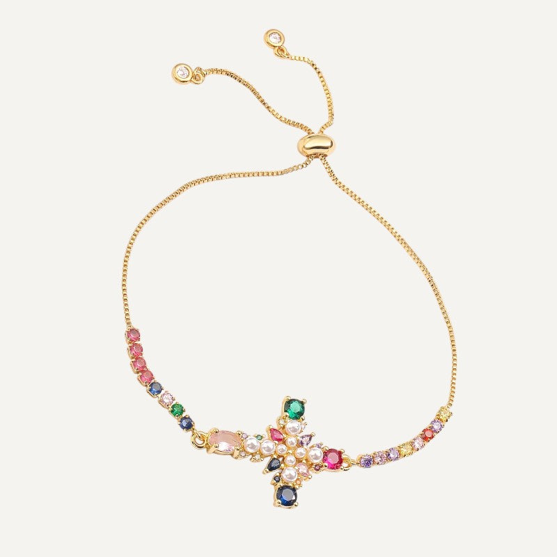 Glitzernde Kreuzarmbänder