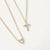 Collier Croix & Cœur Dorés en Cristaux