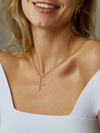 Collier Croix avec Strass