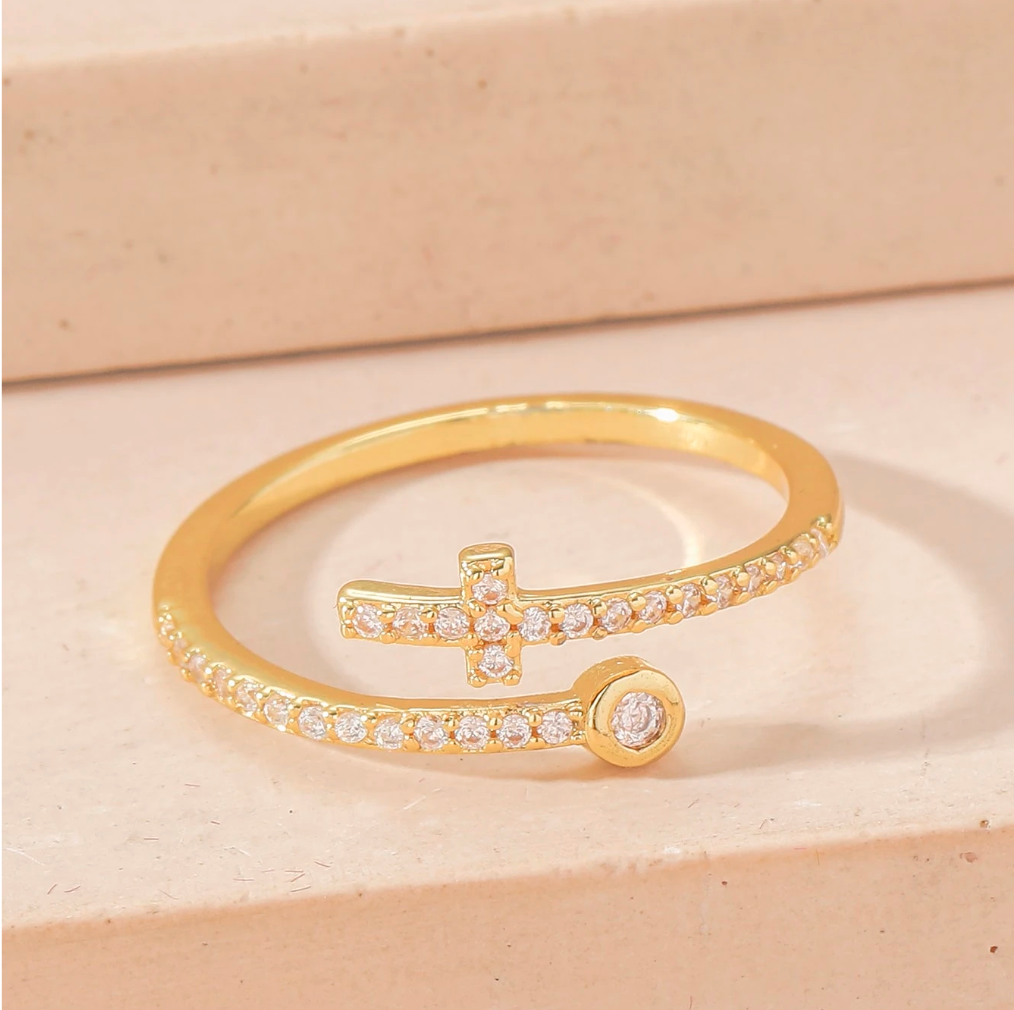 Bague Croix Lumineuse