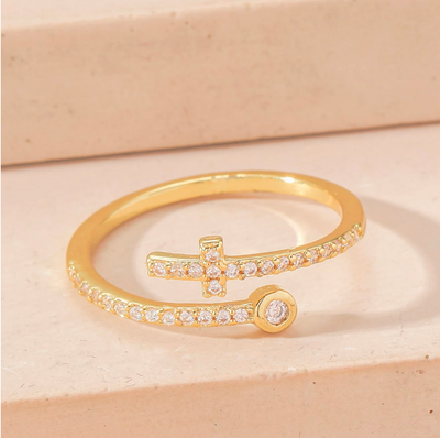 Bague Croix Lumineuse