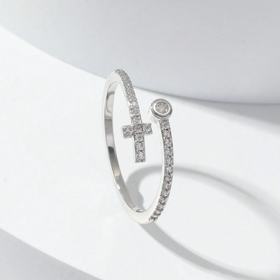 Bague Croix Lumineuse