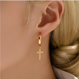 Boucles d’Oreilles Croix Simples