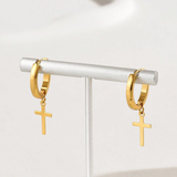 Boucles d’Oreilles Croix Simples
