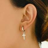 Boucles d’Oreilles Croix Simples
