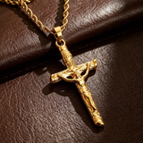 Collier Croix Homme Jesus