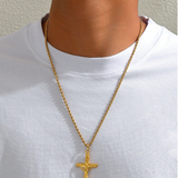 Collier Croix Homme Jesus