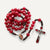 Red Christian Rosary