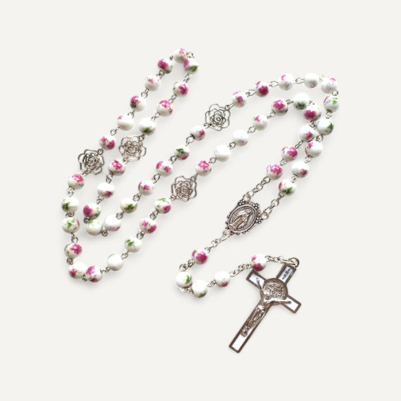 Mystical pink rosary