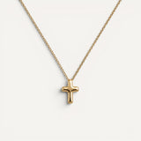 Collier Croix Dorée Chic