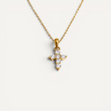 Collier Croix Cristaux Lumineux