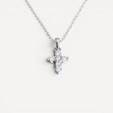 Collier Croix Cristaux Lumineux