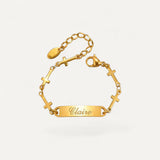 Bracelet Multiple Croix Prénom Personnalisé