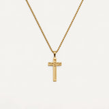 Collier Croix Éclat Zircon