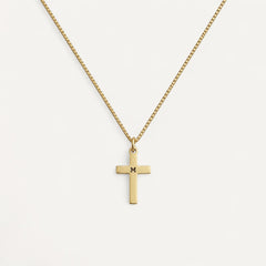 Collier Croix Initiale Personnalisée