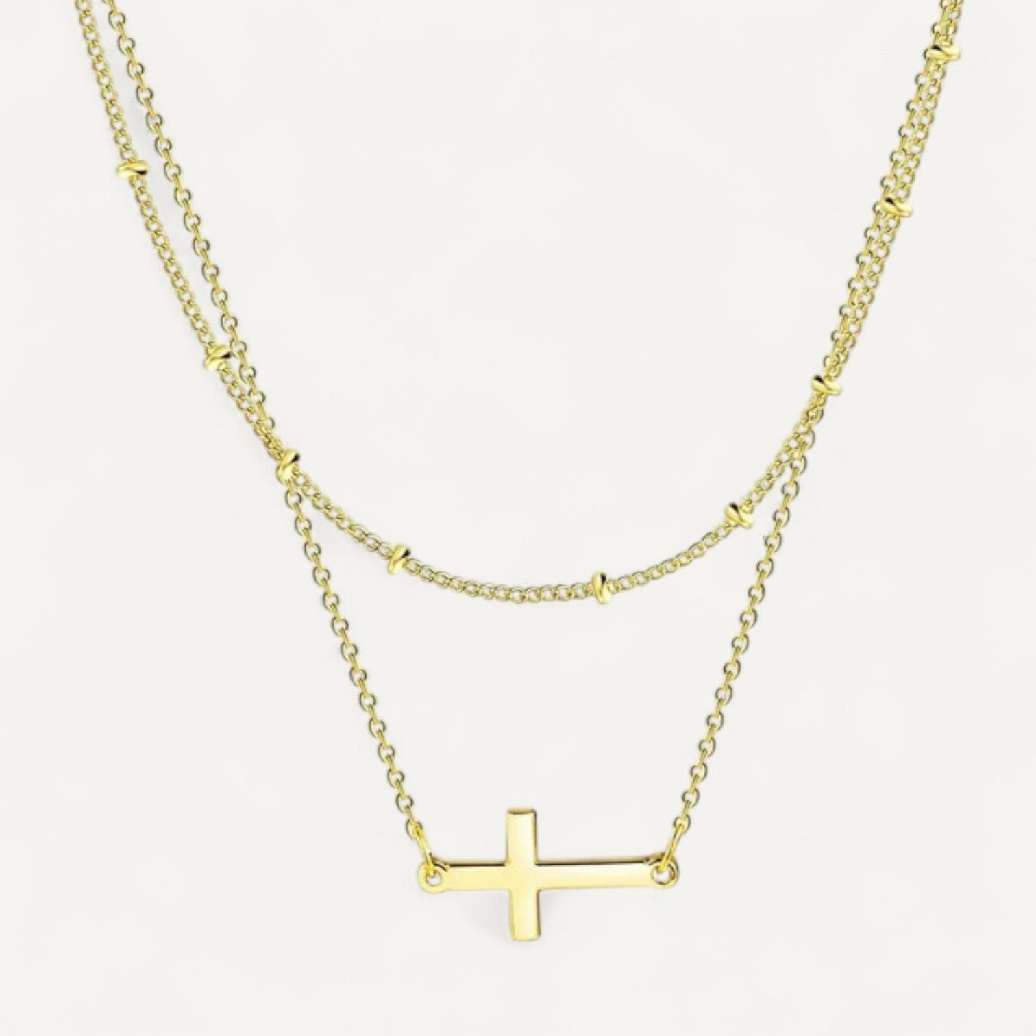 Collier Croix Raffiné