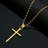 Collier Croix Acier Inoxydable