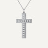 Silver chain cross necklace