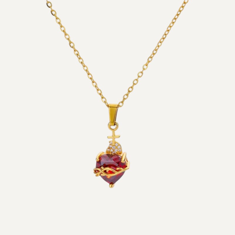 Sacred heart necklace