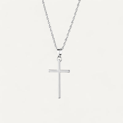 Collier Croix Acier Inoxydable