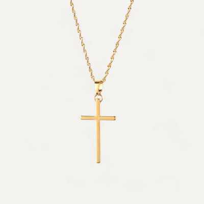 Collier Croix Acier Inoxydable